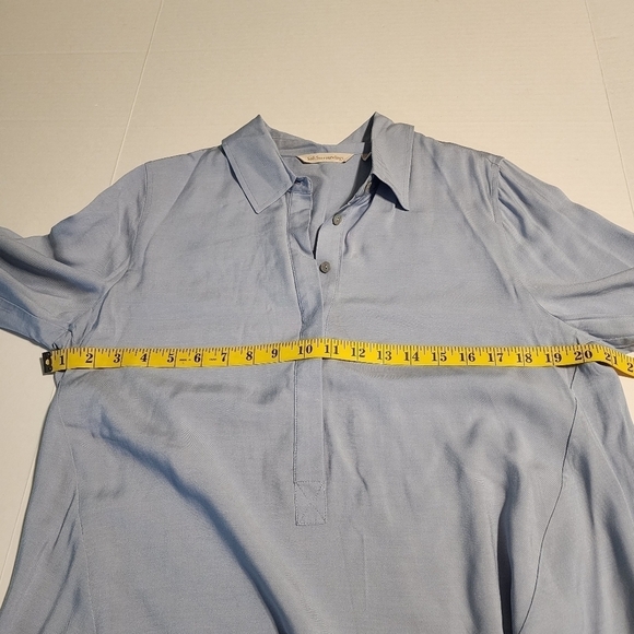 Soft Surroundings size M blue tunic top Hi-low - Picture 7 of 10